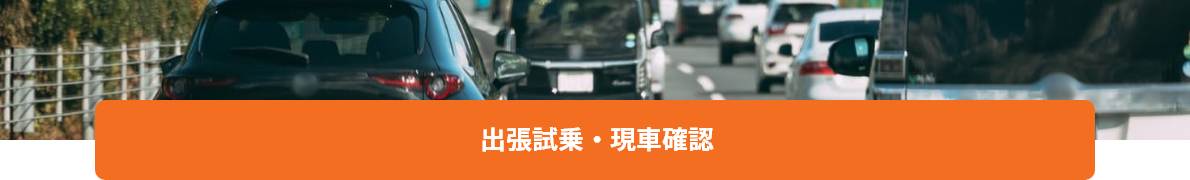 出張試乗・現車確認